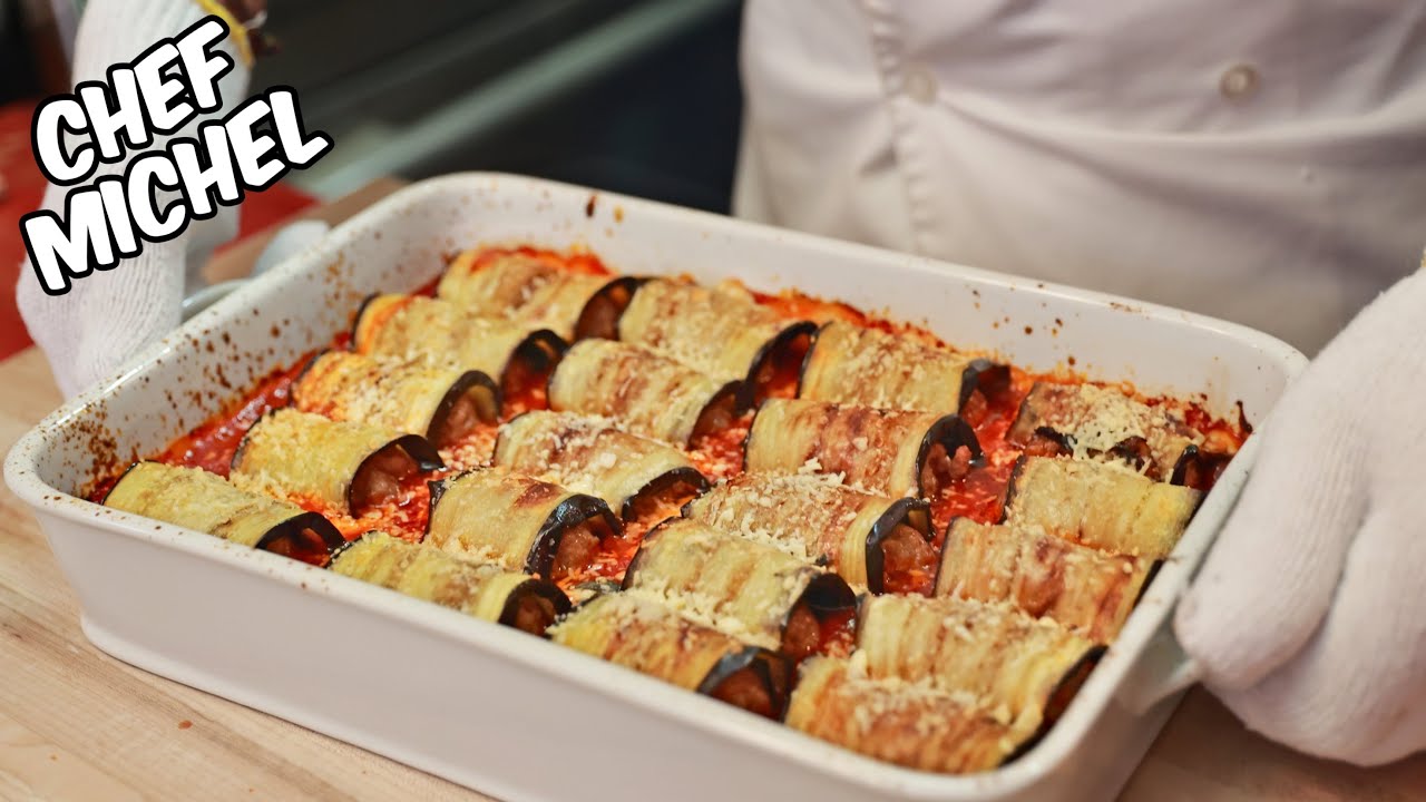 Roulés d'aubergine à la viande hachée | Recette facile, rapide et économique