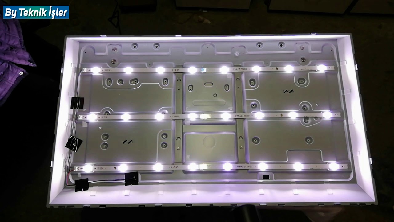 Lg tv panel aydınlatma led değişimi , 43uh610v led bar değişimi -2