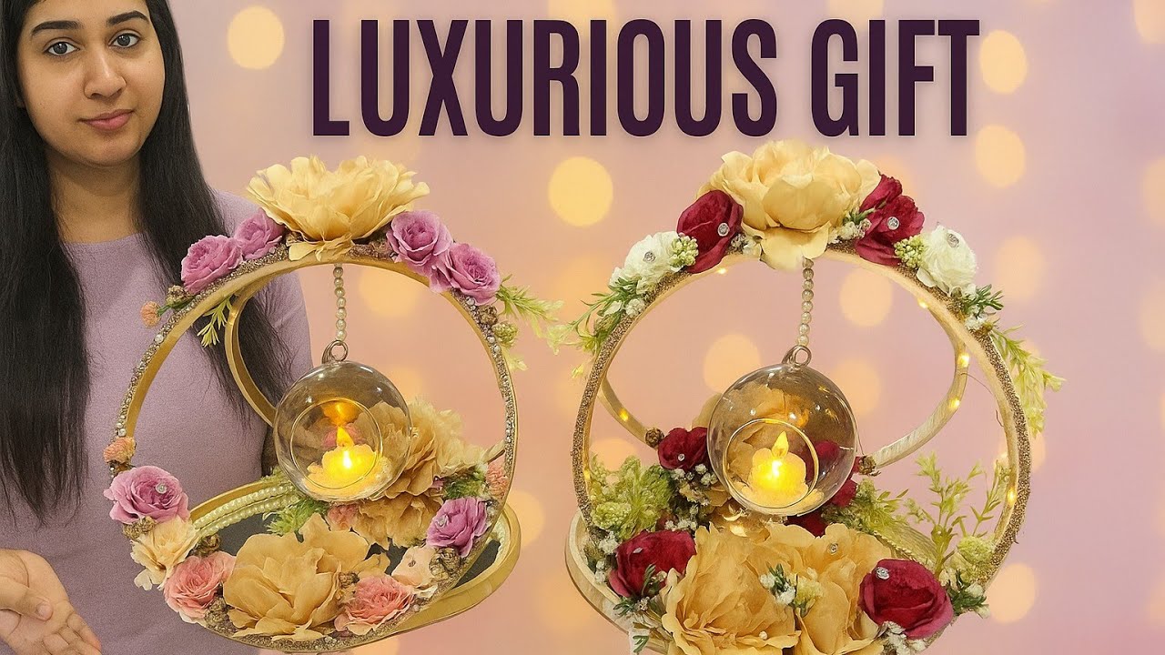 "Viral Indian Engagement Ring Platter 💍 | DIY with Flowers, Lights & Globe!" 