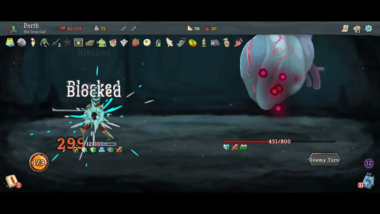 Slay the spire: Cool prismatic deck ironclad A20 heart fight