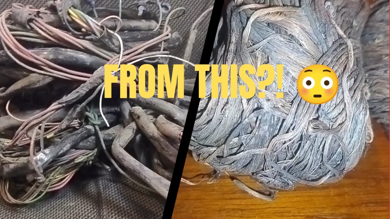 Turning Old Car Wires Into Pure Copper