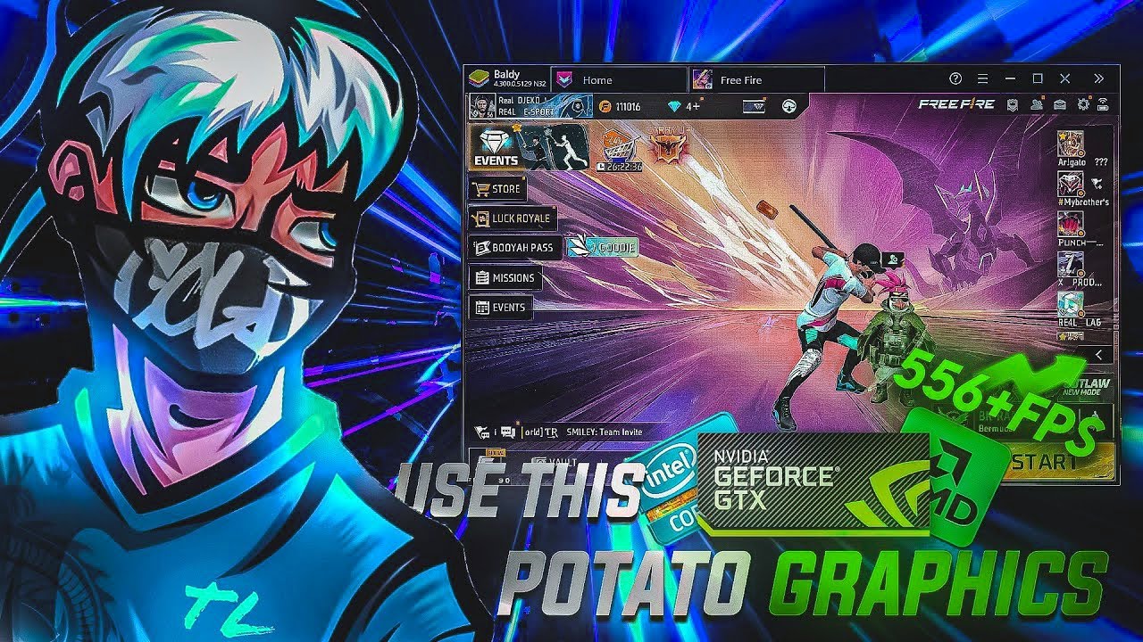 How to Get Potato Graphics 🥔 in Free Fire on BlueStacks/MSI for Smoother Gameplay 🎮⚙️