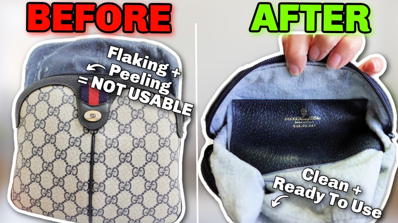 How To DIY Fix Your GUCCI Bag Lining Thats Peeling, Flaking, Powdery, Sticky At Home For Beginners!