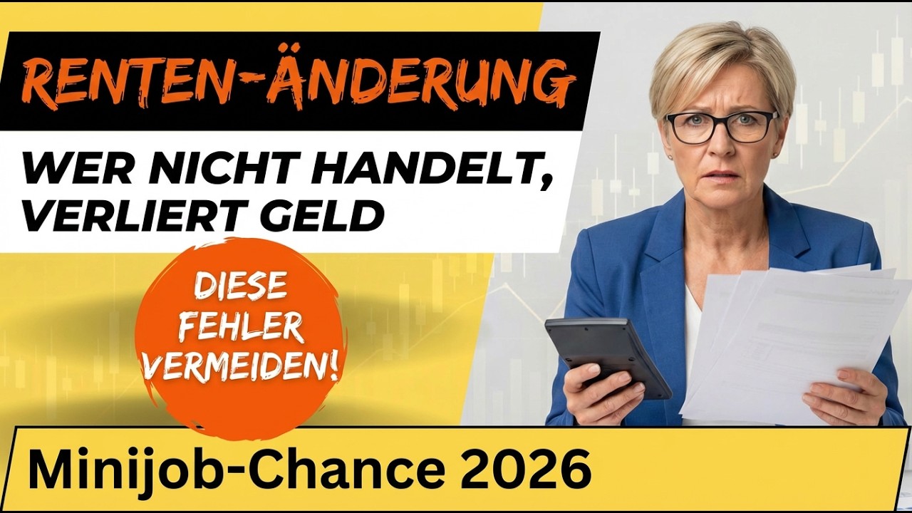Renten-Änderung 2026: Wer nicht handelt, verliert Geld!
