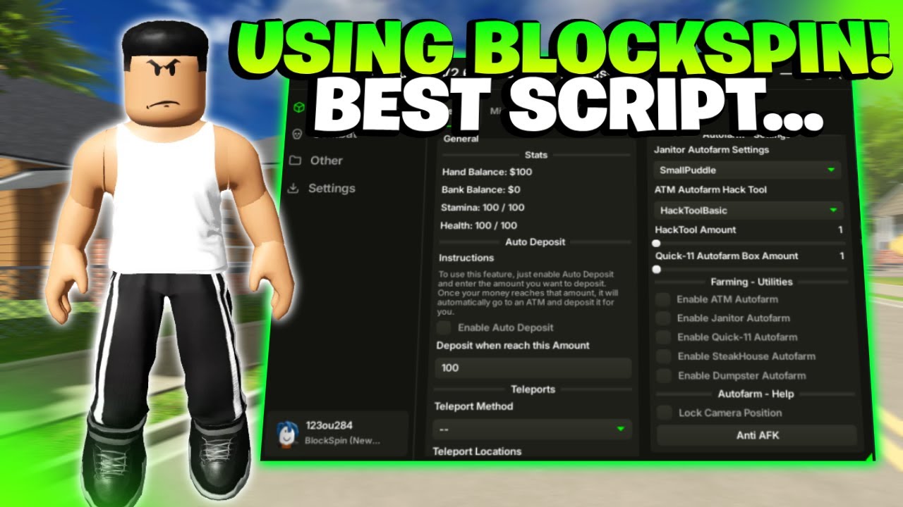 🔥 BEST Block Spin Script 2025! (ATM Auto Farm, Silent Aim, ESP & More) Paid #krnl #delta #blockspin