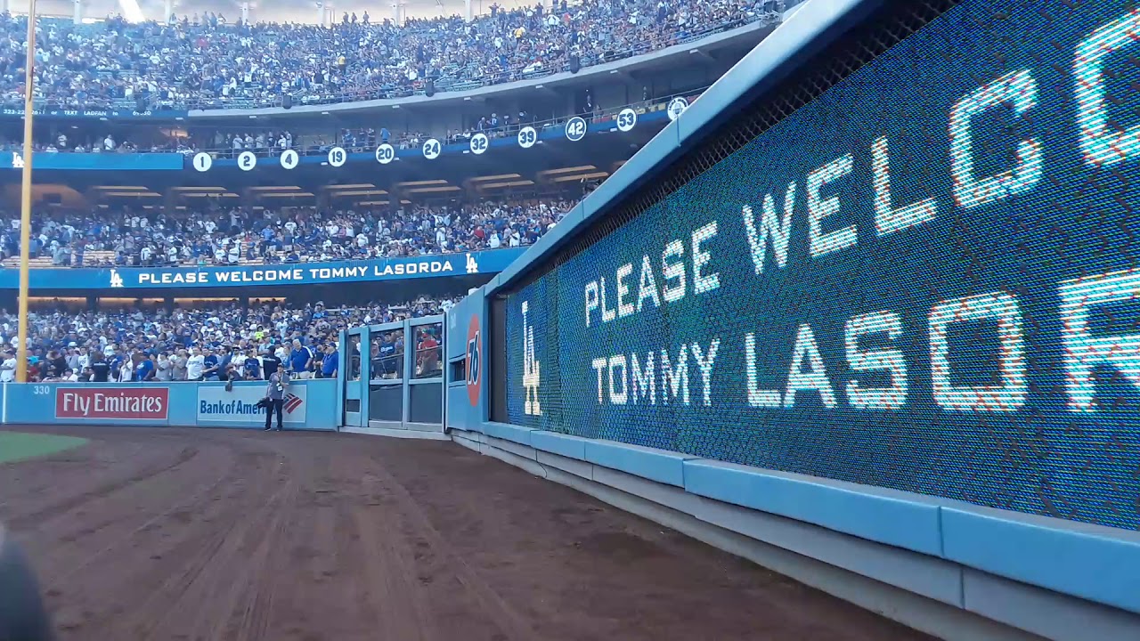 Dragging the warning track during the 2018 world series