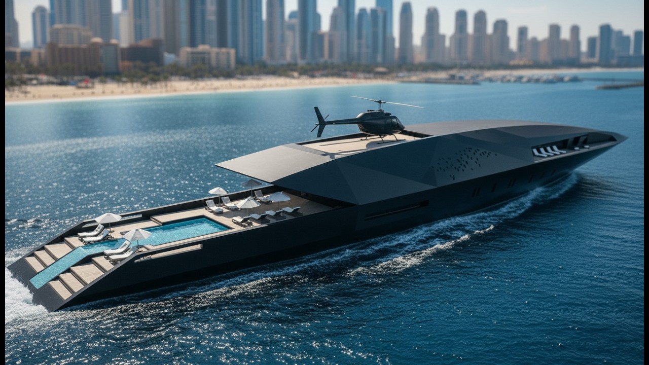 The Supervillain Luxury Yacht: Inside 'The Obsidian Dagger' 🚢#luxurylifestyle #luxury