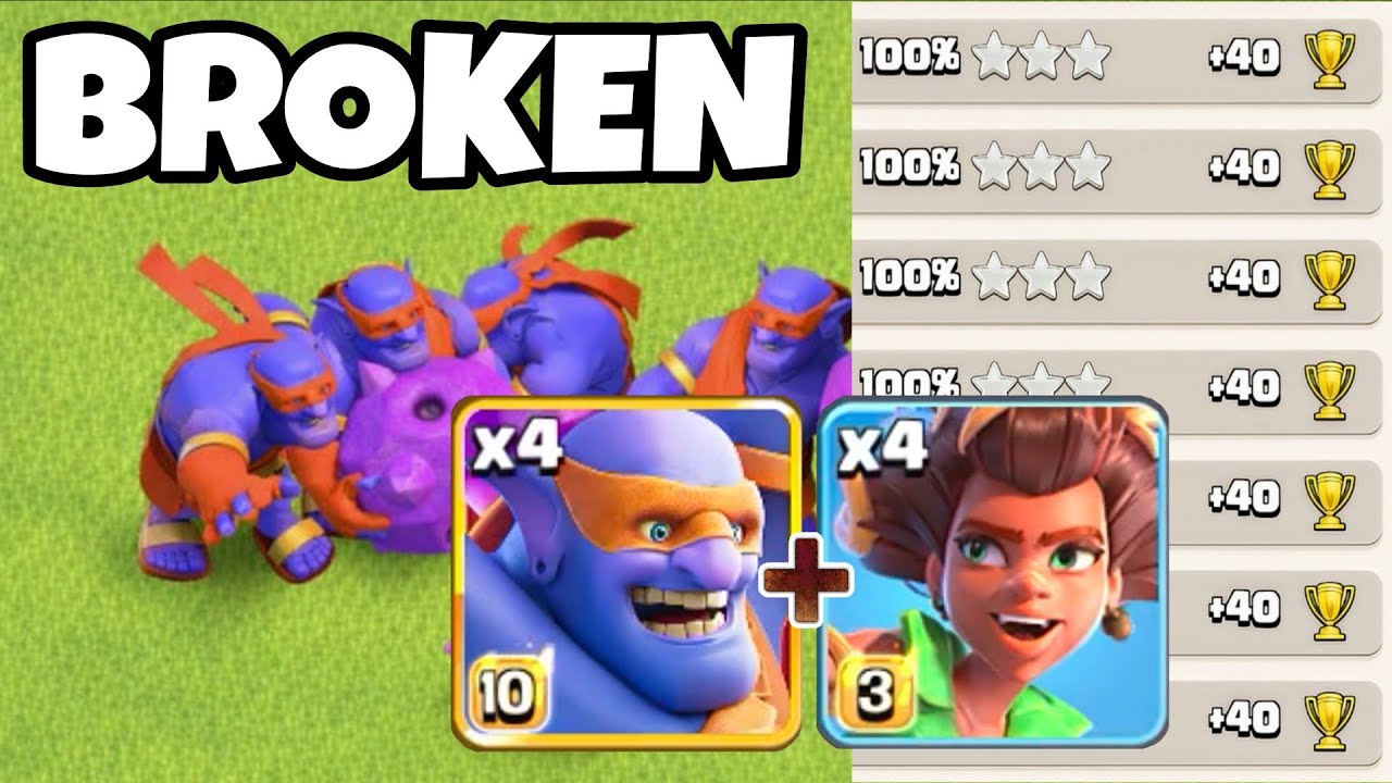 INSANE Super Bowler Army is BROKEN in Legend League! 😱 | best attack strategy after update Coc