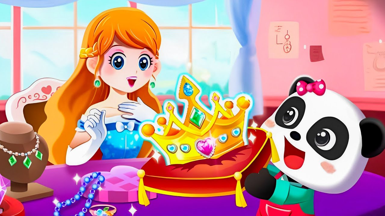 Little Panda's Princess Jewelry Design | Baby Panda | Baby Bus | Baby Bus Games | Kids Cartoon Video