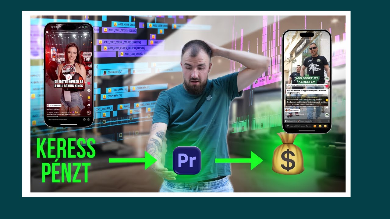 TIKTOK VIDEÓ VÁGÁS - SZÖVEG ANIMÁLÁS! #videóvágás #onlinepénzkeresés