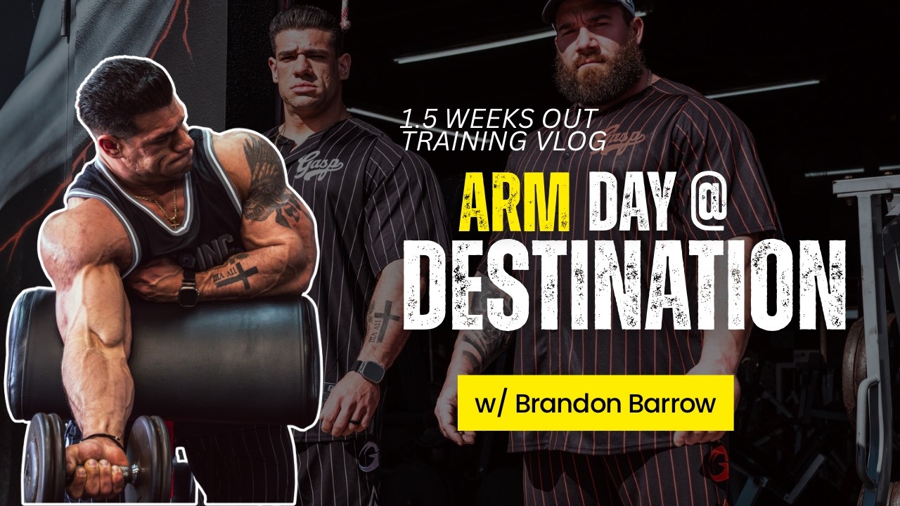 1.5 Weeks Out Training Vlog/Pre&Post Workout Meal/ Arm Day with Brandon