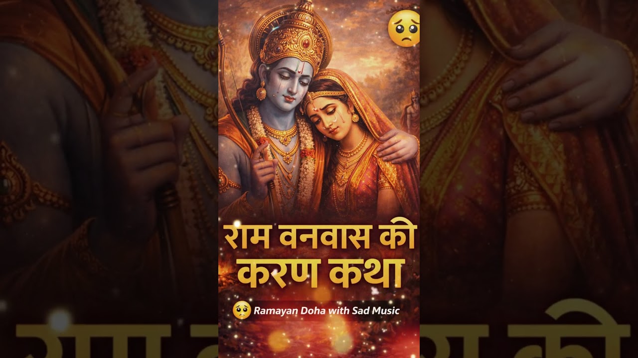 राम वनवास की करुण कथा 😢 | Ramayan Doha with Sad Music | AI Devotional