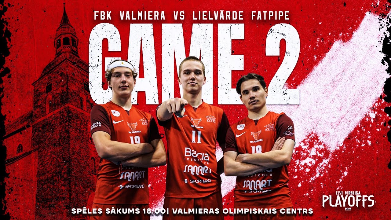 ELVI florbola līga: FBK Valmiera - Lielvārde/FatPipe (22.02.2025) (1/4 F, 2. spēle)