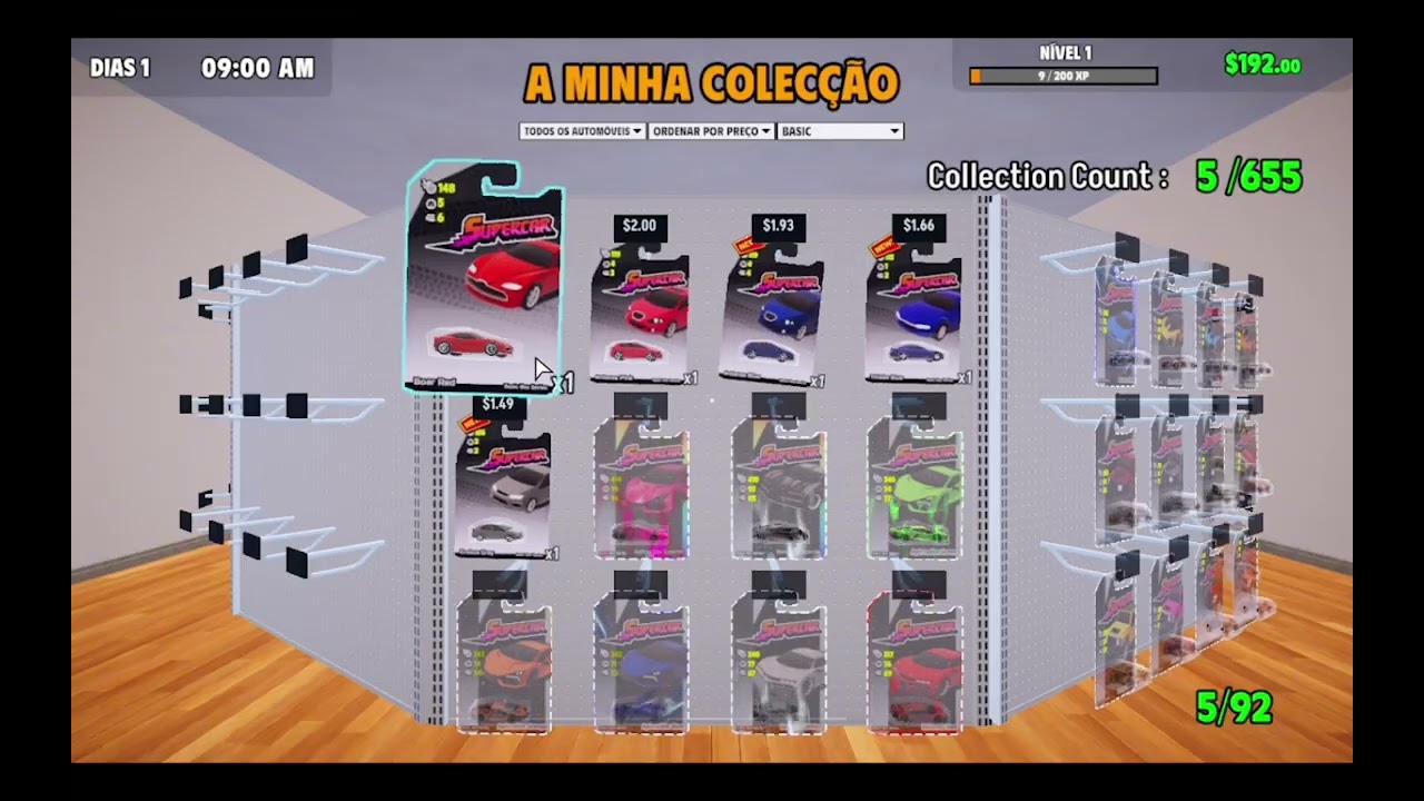 Esse jogo permite com que você colecione carros!!! ----| Supercar Collection Simulator