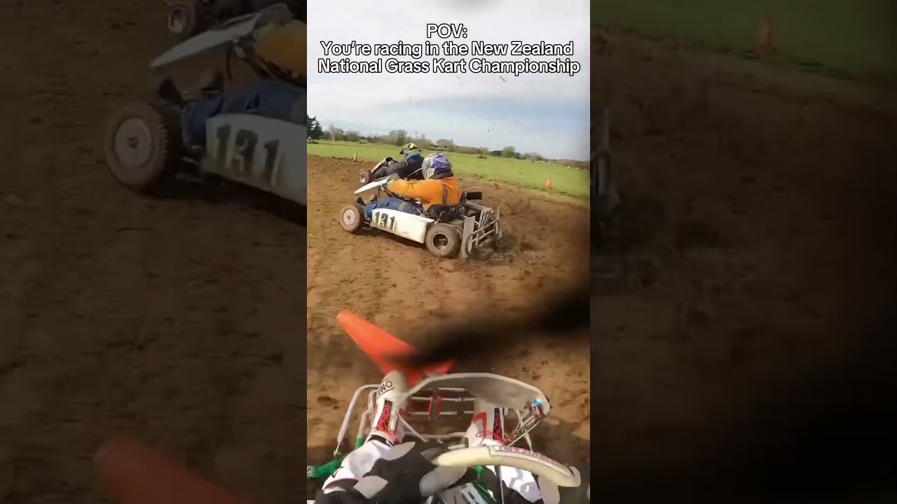 Grass karting seems fun! #gokart #motorsport #race 🎥 nogoodracing