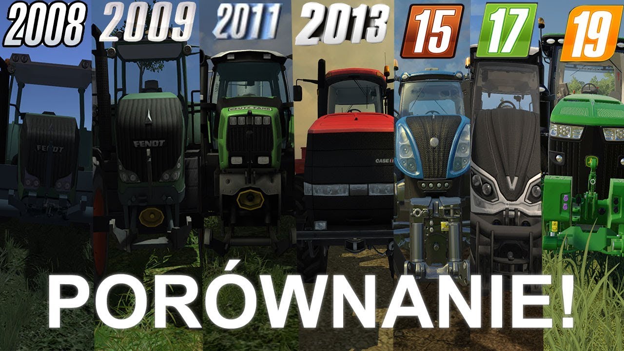 PORÓWNANIE: FS 2008 VS FS 2009 VS FS 2011 VS FS 2013 VS FS 15 VS FS 17 VS FS 19!!!