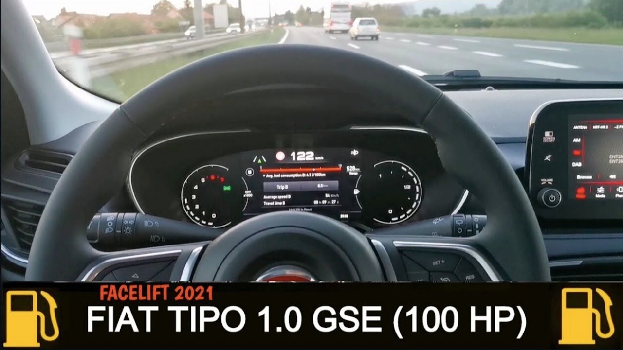 Fiat Tipo 1.0 GSE - fuel consumption on 130 km/h