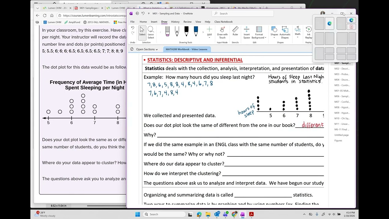 Statistic OER Section 1-1-a  Statistics: Descriptive and Inferential