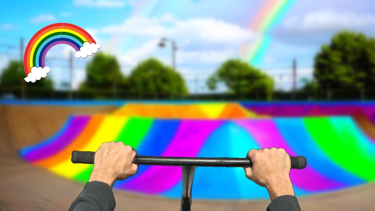 RAINBOW TRICK CHALLENGE ON SCOOTER