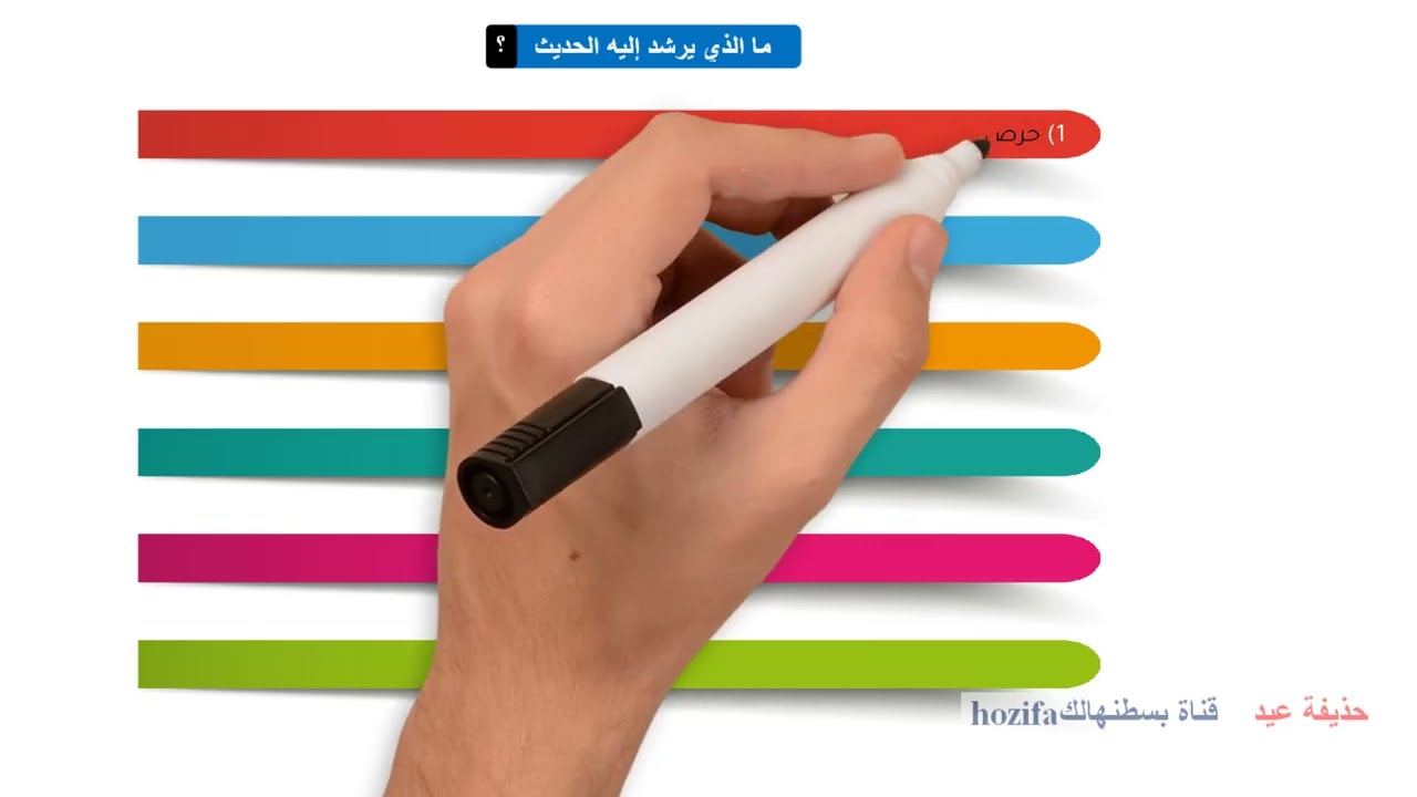 ثواب الغرس والزرع / الحديث الحادي عشر/ الصف الأول الثانوي أ/حذيفة عيد