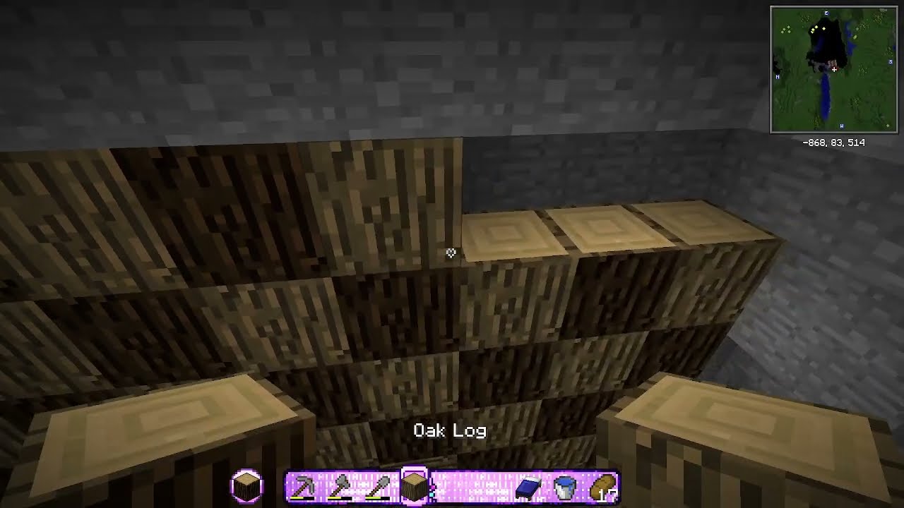 building a house in my new forever world (no mic)