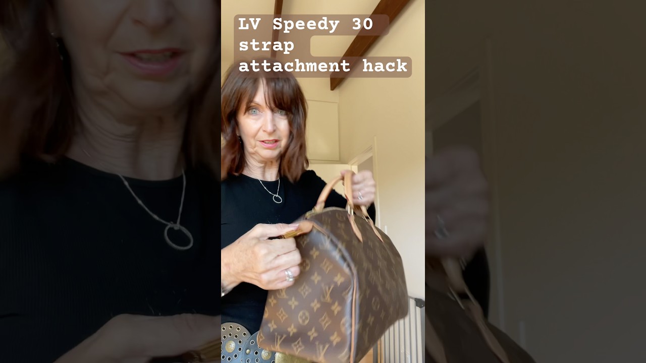 LV Speedy 30 strap attachment hack#louisvuitton
