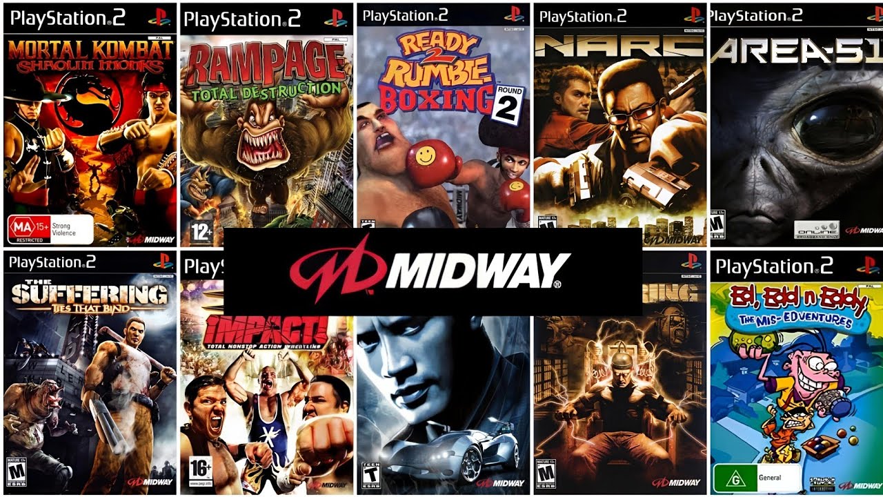 TOP 46 BEST MIDWAY GAMES FOR PS2[PLAYSTATION 2]