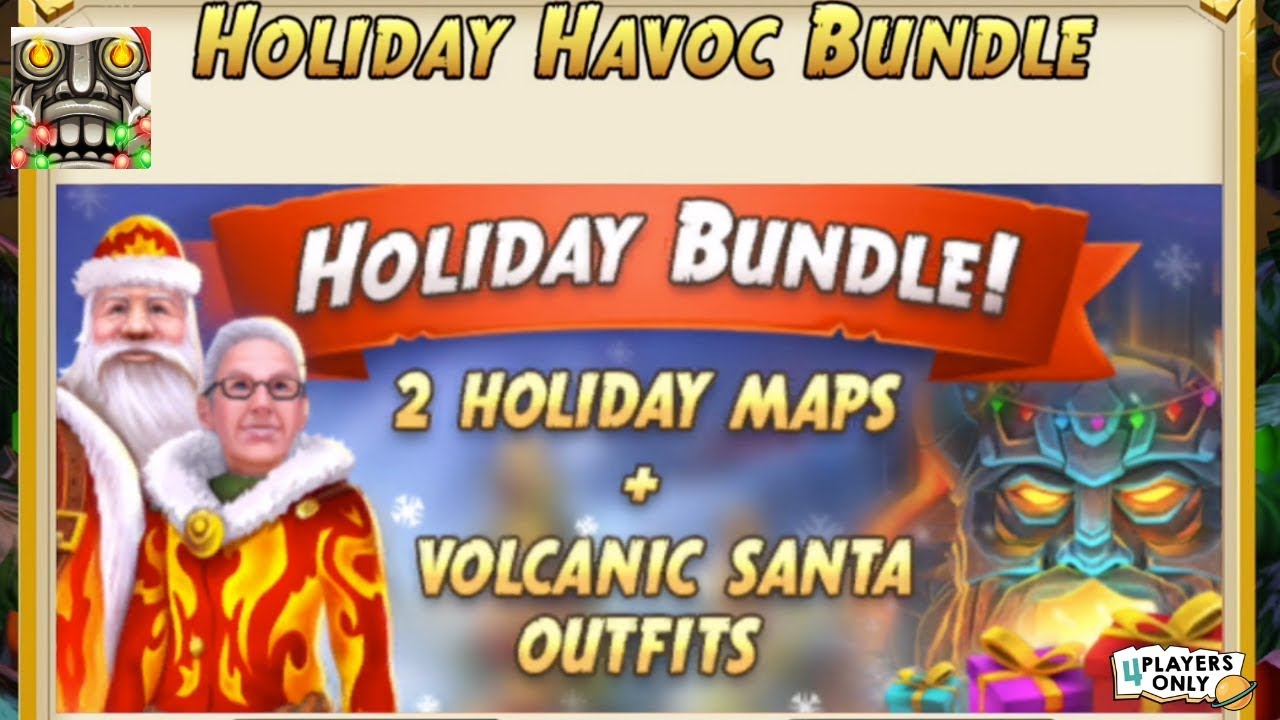 Temple Run 2 | Unlock HOLIDAY HAVOC BUNDLE, HOLIDAY BUNDLE! By Imangi Studios