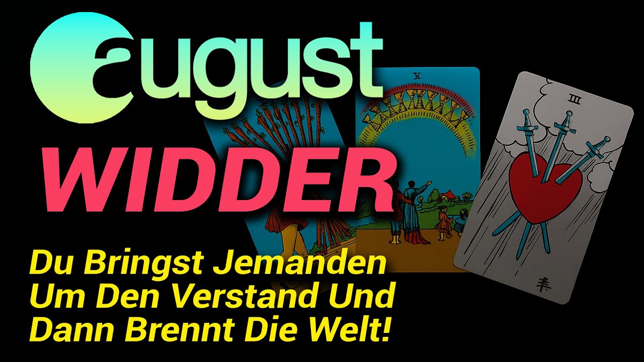 Widder  ☀️ Du Bringst Jemanden Um Den Verstand – Und Dann Brennt Die Welt!