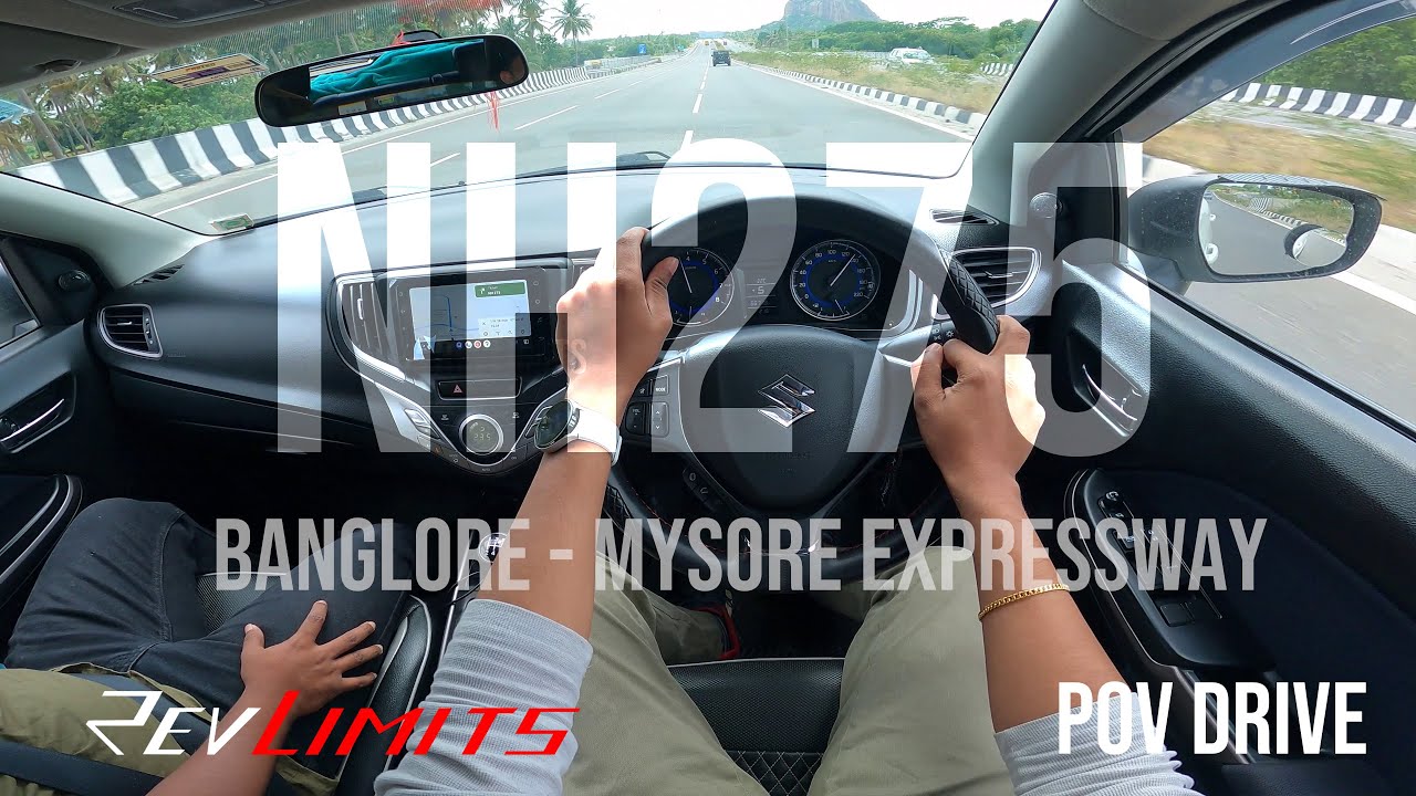 NH275 HIGHWAY Drive | BANGLORE- MYSORE EXPRESSWAY |  ASMR | #povdrive | 4K | REVLIMITS |