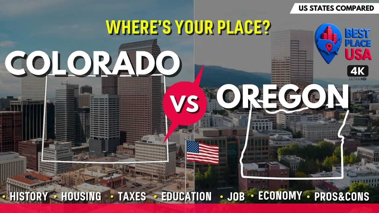 Colorado vs Oregon | Best States to Live in America 2025 | Where Should You Move in 2025! Highlights