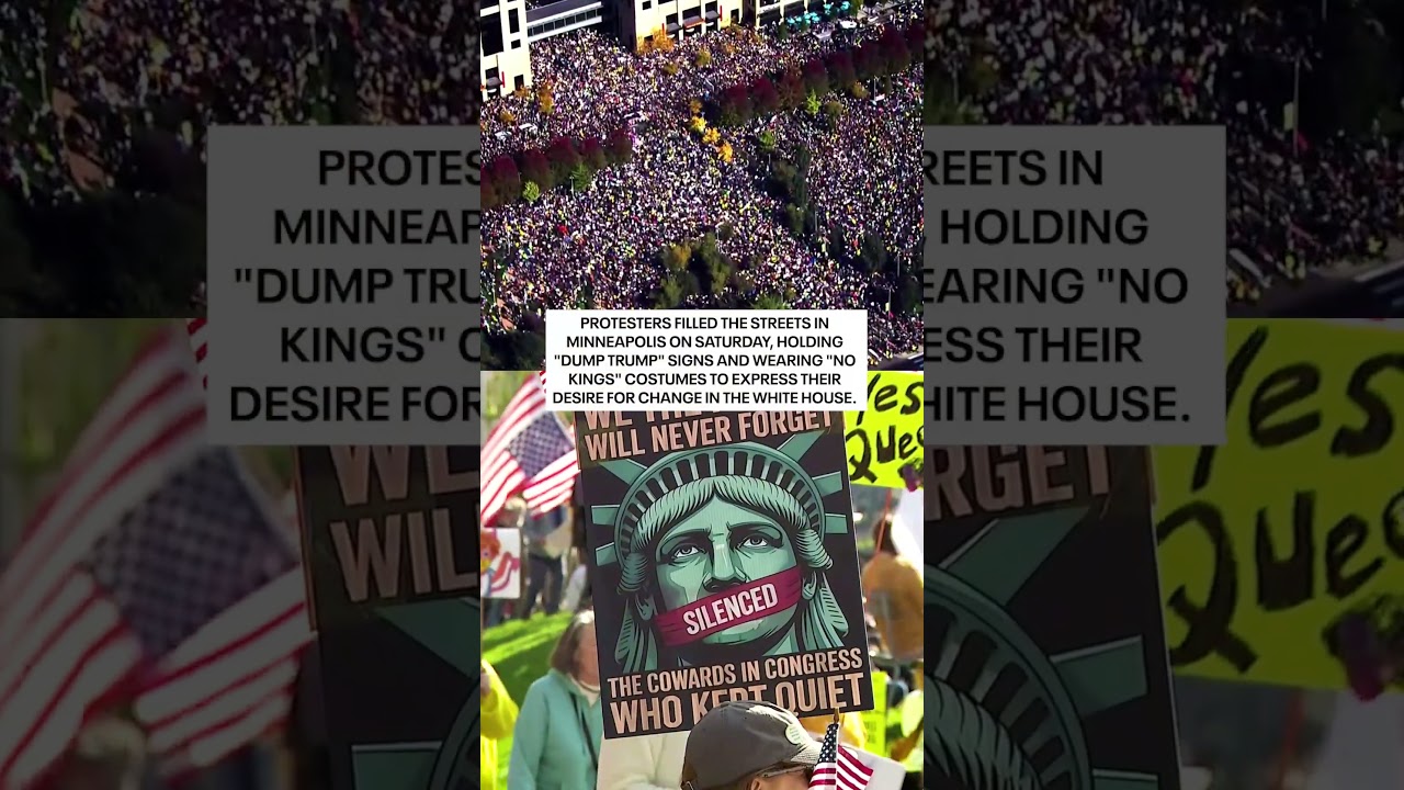 Over 100,000 people gather in streets of Minneapolis for 'No Kings' protest