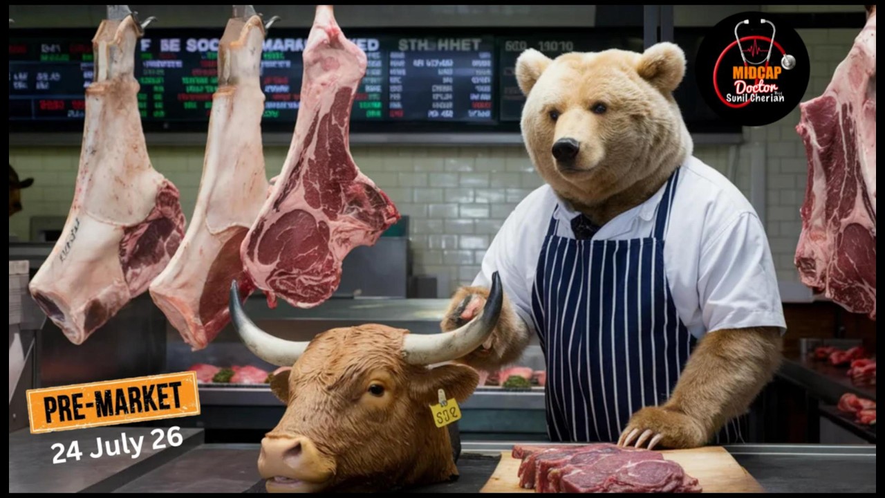 Post Market & Pre Market Report of Sensex ,Nifty, Bank Nifty, Midcap 24 July 26