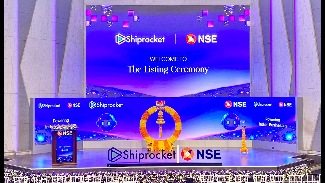 Listing ceremony of Shiprocket Limited