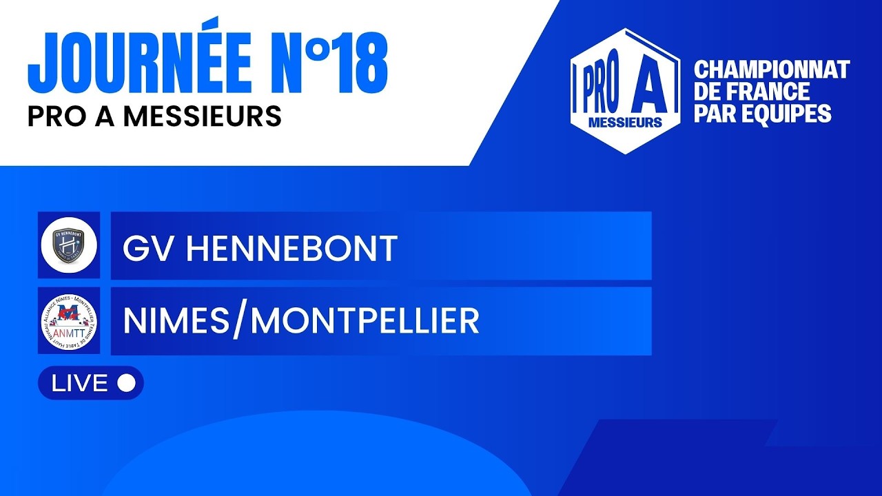 PRO A MESSIEURS | J18 | HENNEBONT GV vs NIMES/MONTPELLIER