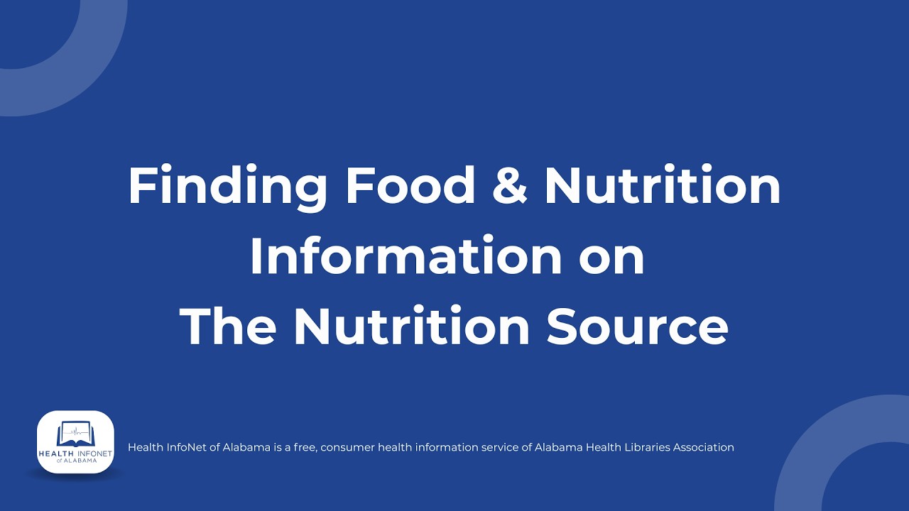 Finding Food & Nutrition Information on The Nutrition Source