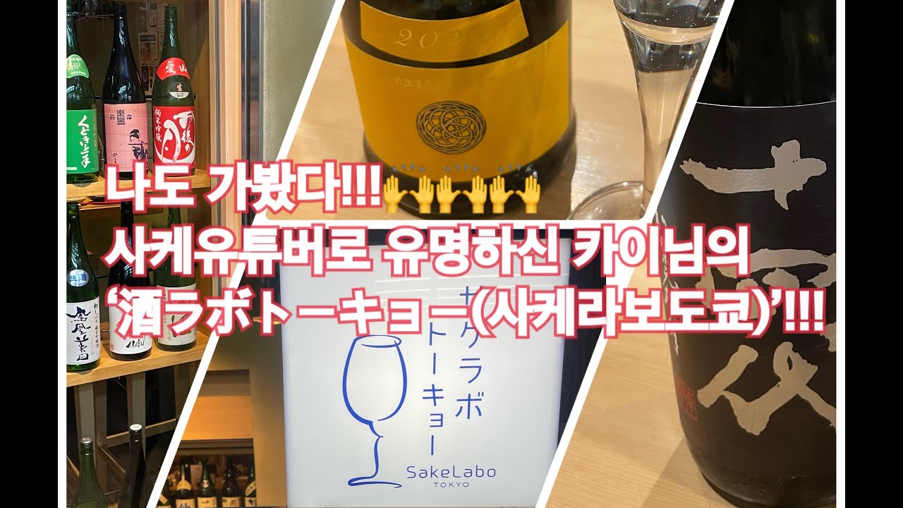 사케유튜브 '사케라보챤네르'를 운영하시는 카이님의 사케바 '사케라보도쿄'에 방문!!!
