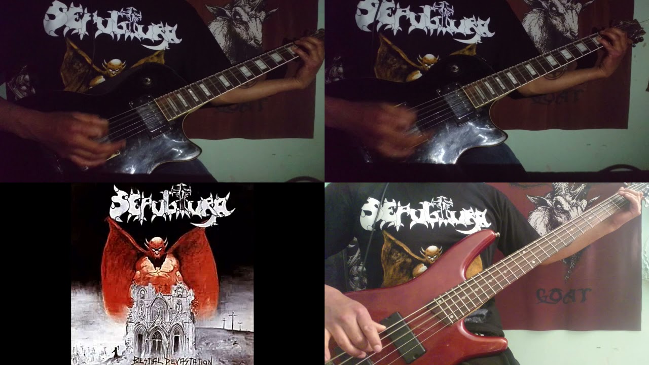 Sepultura - Bestial Devastation (Cover - Guitars and bass - no vocal)