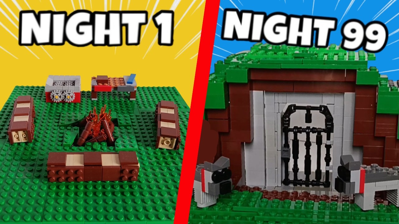 All 99 NIGHTS in the FOREST location in LEGO...