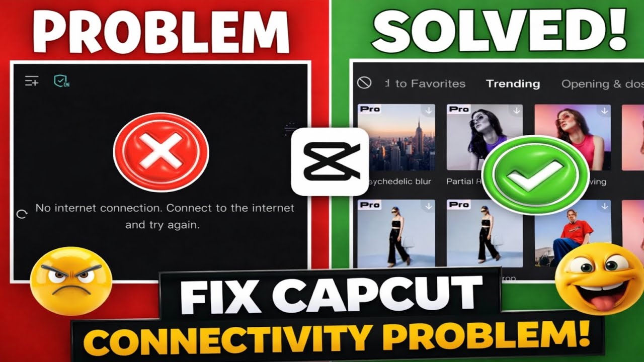 🔥 CapCut No Internet Connection Problem Fix | 100% Working Trick (2026)