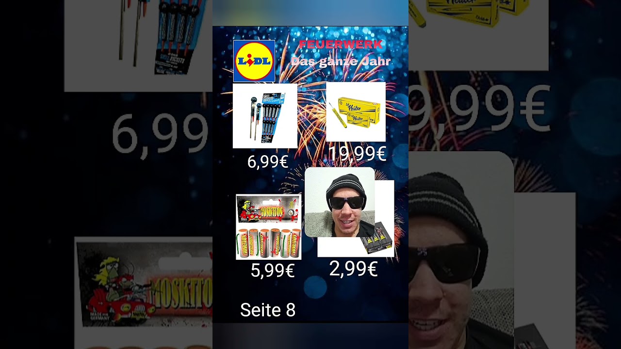 HAMMER Feuerwerk Prospekt vom LIDL🤯 KRASSE AUSWAHL (noch was in der Beschreibung...😛)