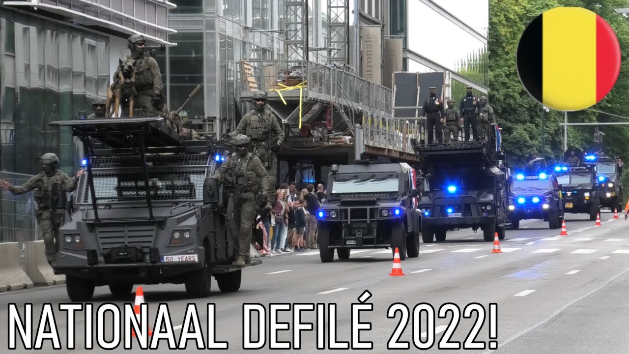 [6 European Special Police Units] Civiel defilé nationale feestdag 2022 in Brussel