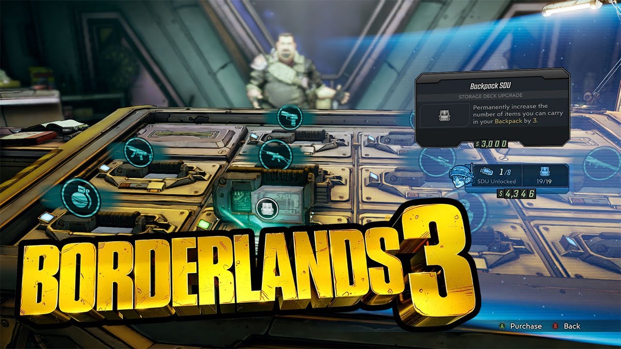Borderlands 3 | How to upgrade backpack size