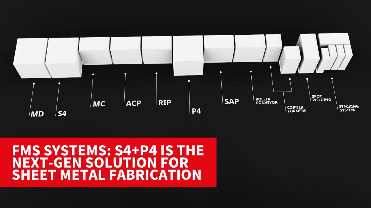 Salvagnini flexible manufacturing system: S4+P4 is the next-gen solution for sheet metal fabrication