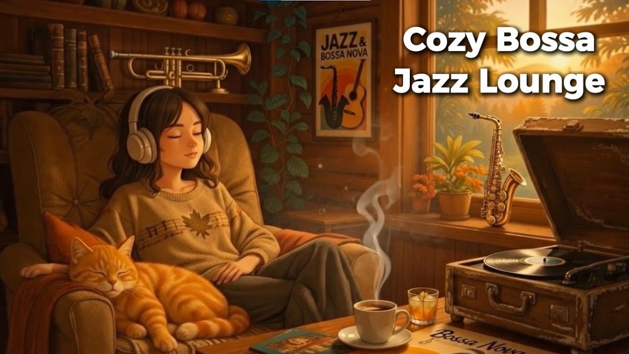Cozy Bossa Jazz Lounge 🎧 60+ Min Deep Focus Music for Study, Work & Sleep | Relaxing Bossa Nova