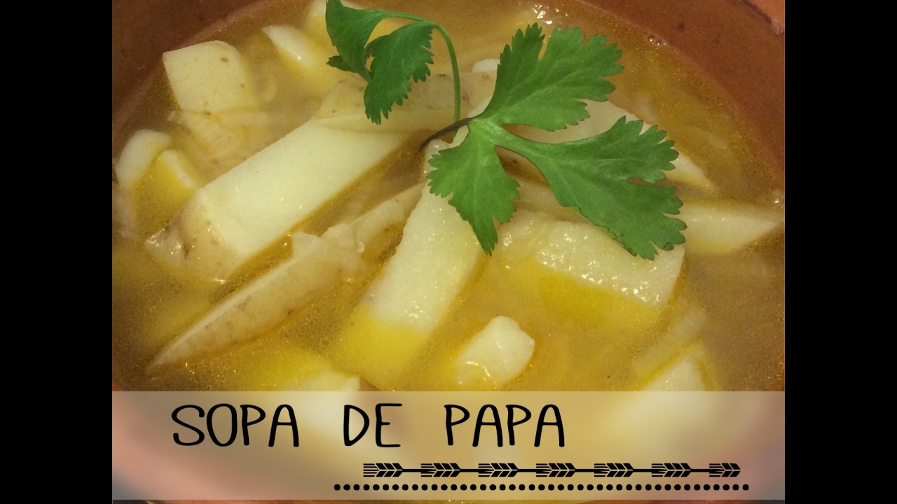 Sopa de papa Vegana