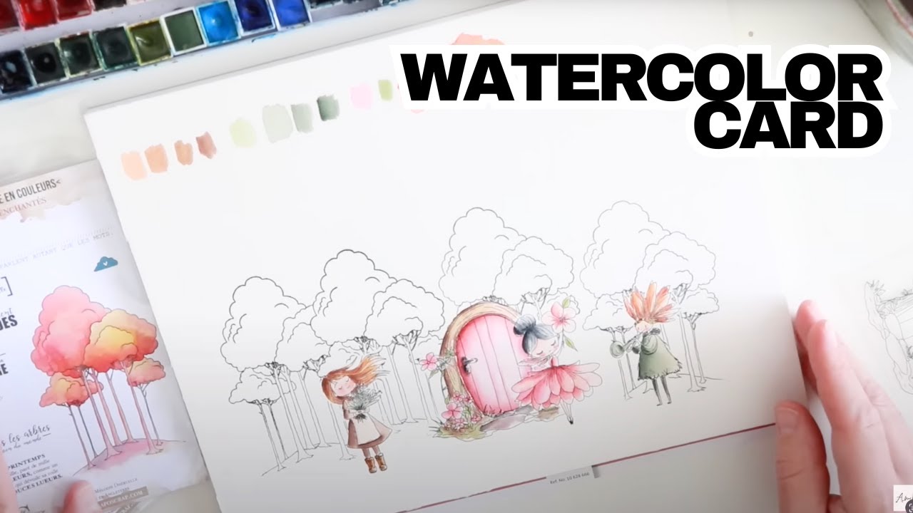 Carte｜Forêt enchantée et Créatures Cachées｜Carte à l’aquarelle Part 1