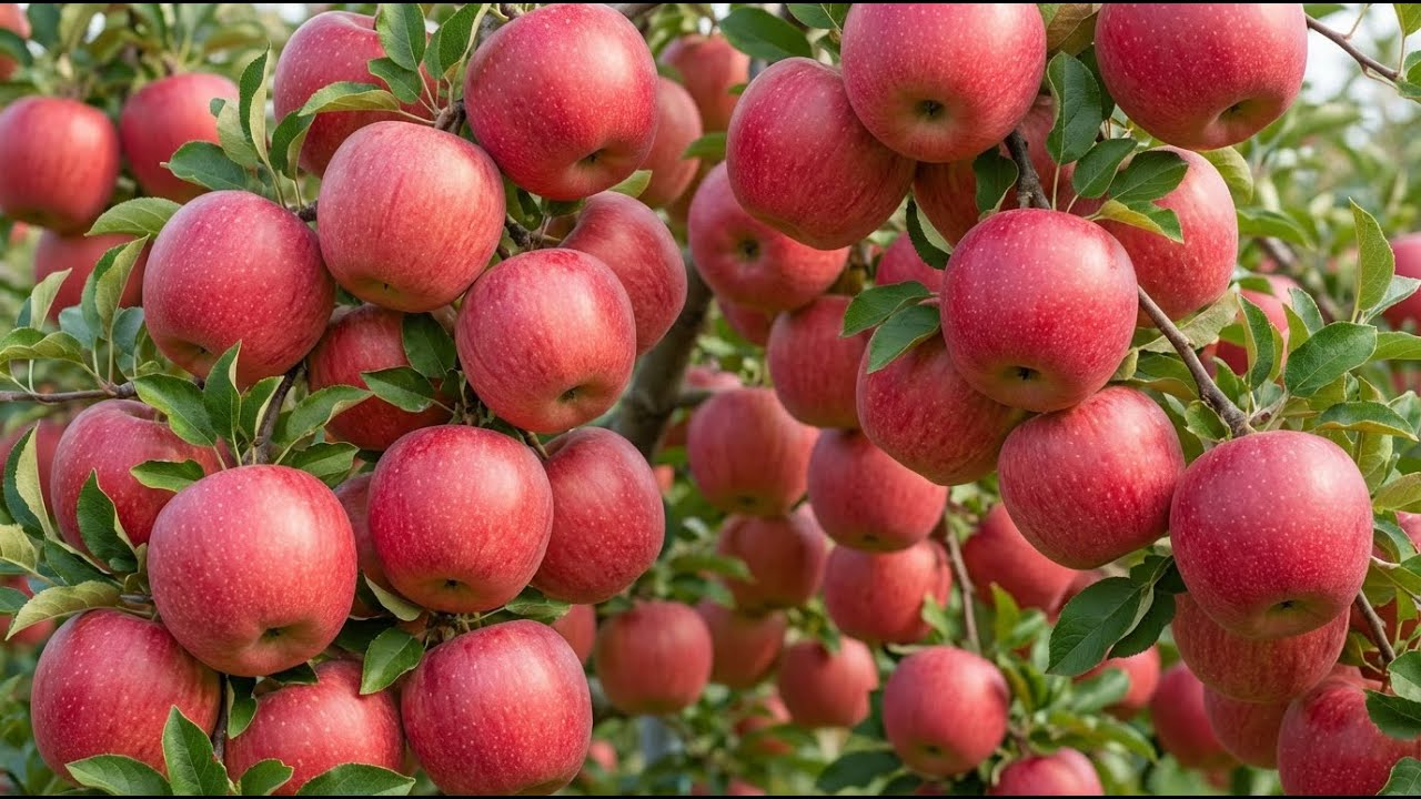 How Aomori Apples Are Grown in Japan | Giant Premium Apples on the Tree