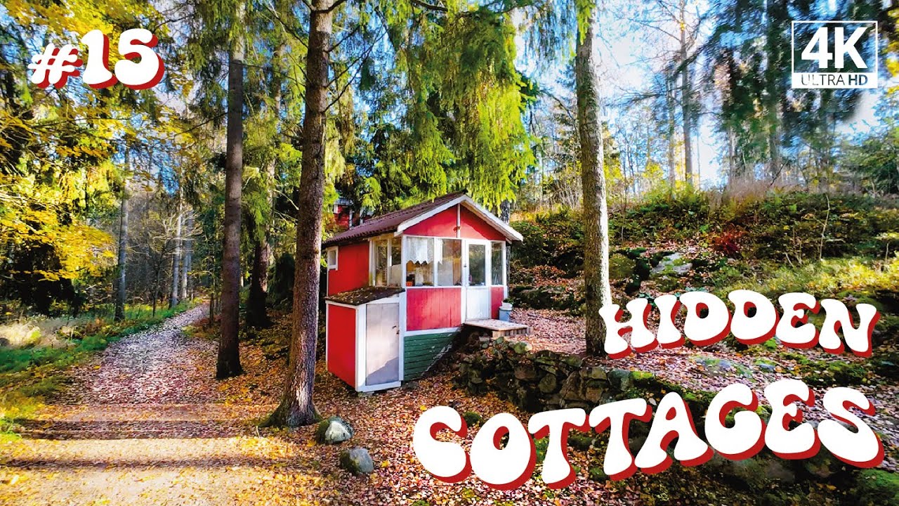 #15 Exploring Tiny Summer Cottages Deep in the Woods | Bike Ride in Helsinki - Kivinokka