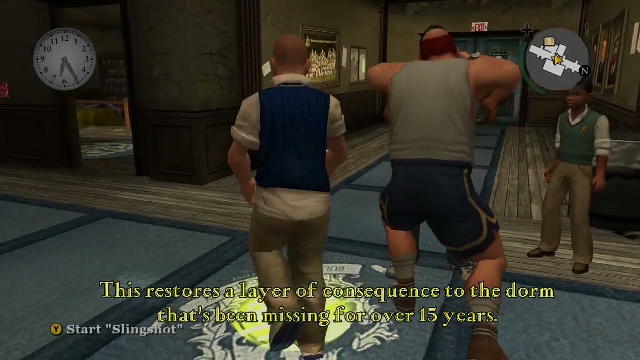 Bully Restored Cut Content - Mr. Burton Dorm Patrol Mod